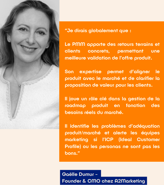 Le PMM apporte des retours terrain et clients concrets pour une meilleure validation de l'offre produit